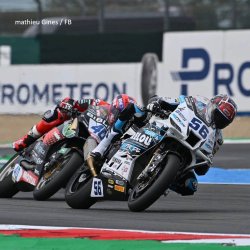 Mathieu Ginès, soutenu par le GMT94 pour sa wild-card, mais toujours engagé avec sa propre structure FSBK