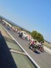 Holeshot de Mickaël Perrin #97 lors de la première course du samedi 8 juillet 2023